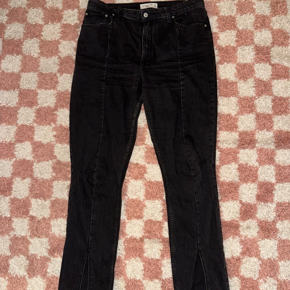 Abercrombie Curve Love Skinny High Rise Black Women's Jeans